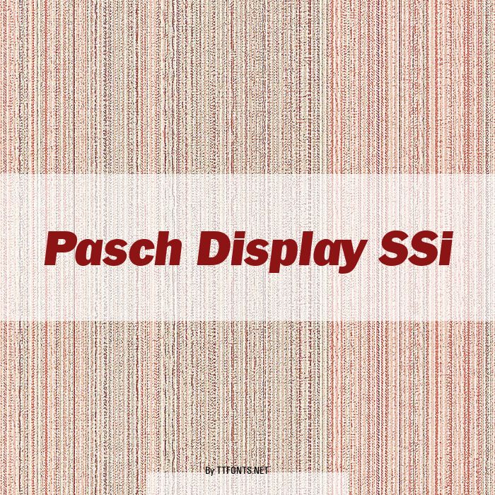 Pasch Display SSi example
