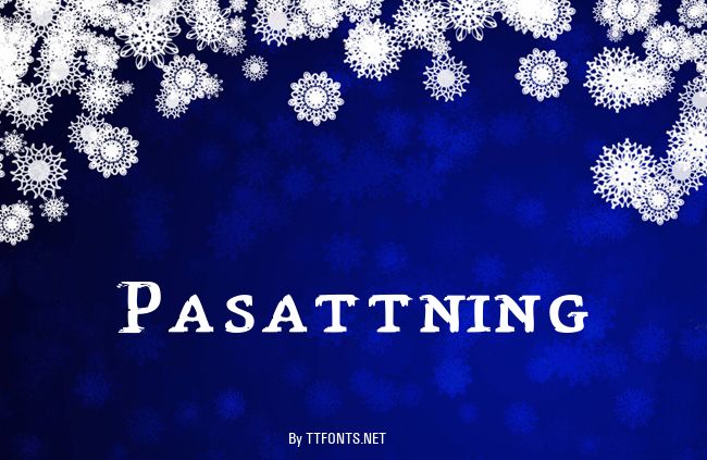 Pasattning example