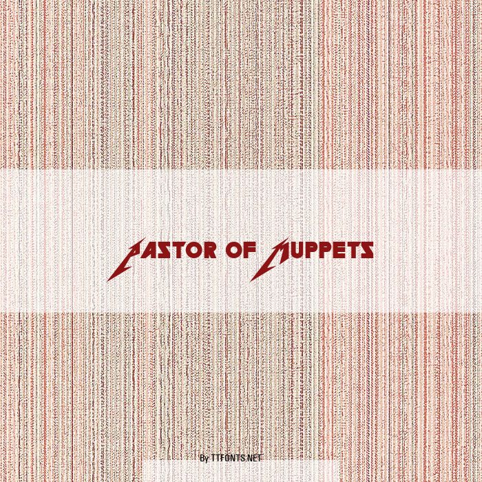 Pastor of Muppets example