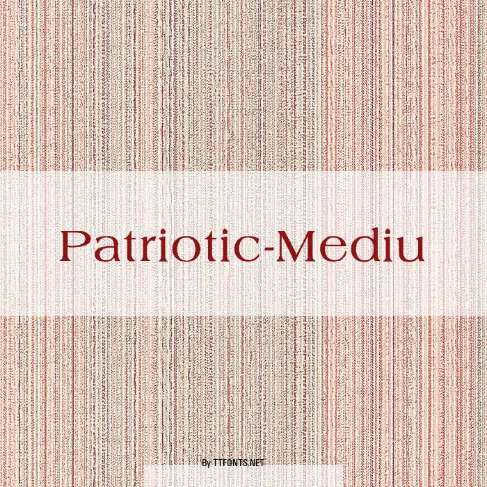 Patriotic-Mediu example