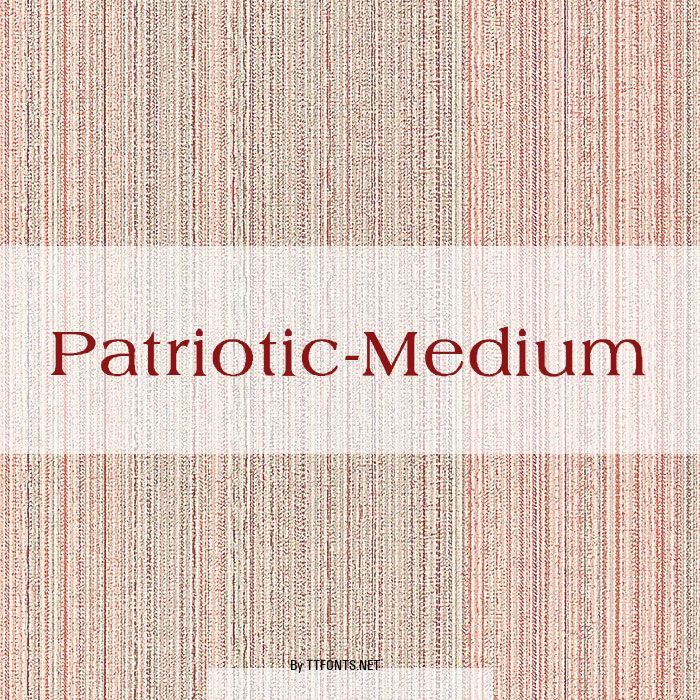 Patriotic-Medium example