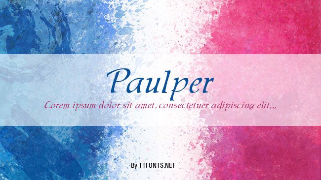 Paulper example