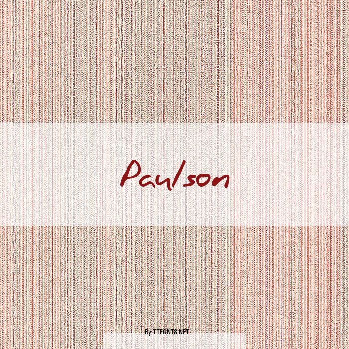 Paulson example