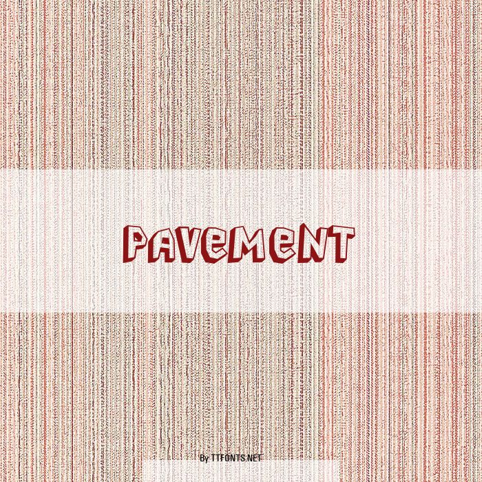 Pavement example