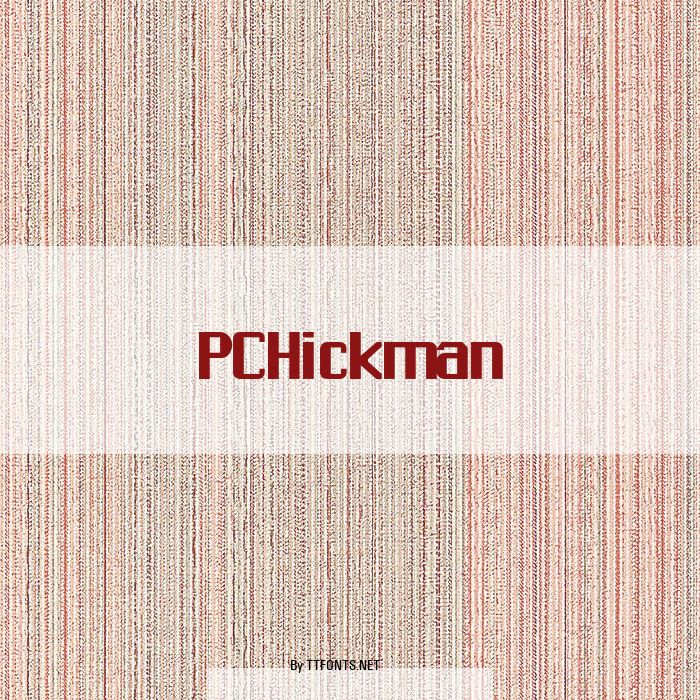 PCHickman example