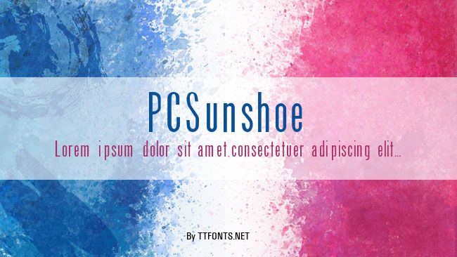 PCSunshoe example
