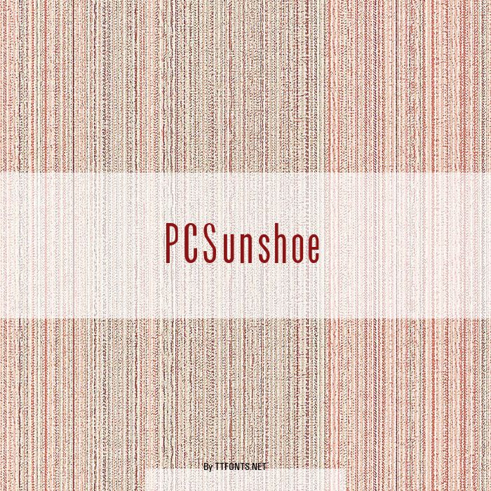PCSunshoe example
