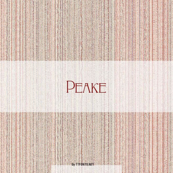 Peake example