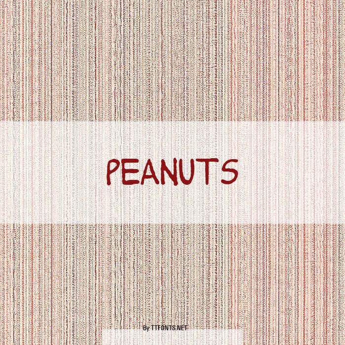Peanuts example