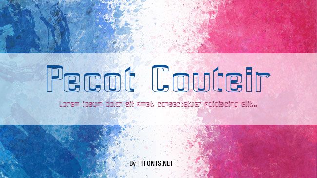 Pecot Couteir example