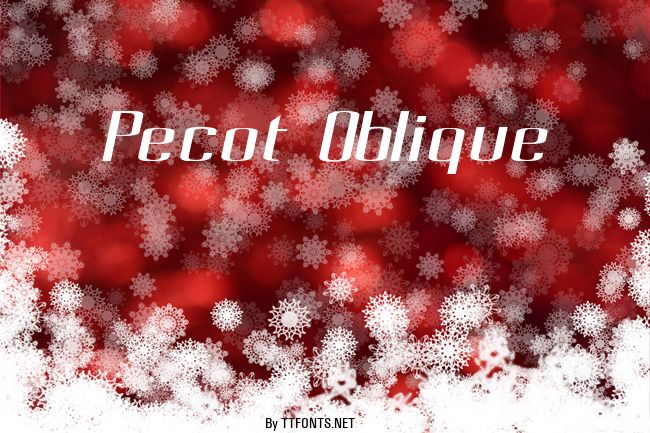 Pecot Oblique example