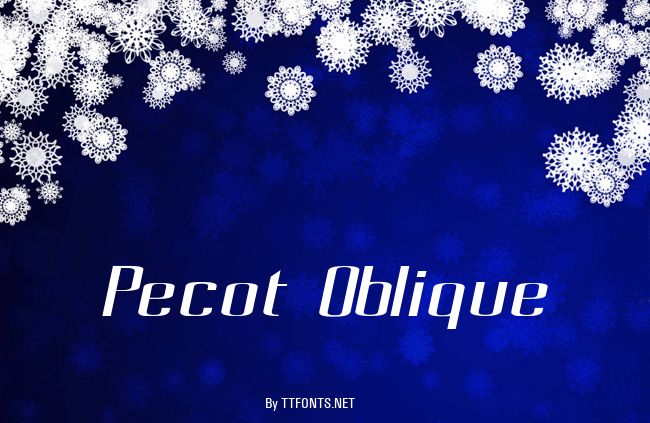 Pecot Oblique example