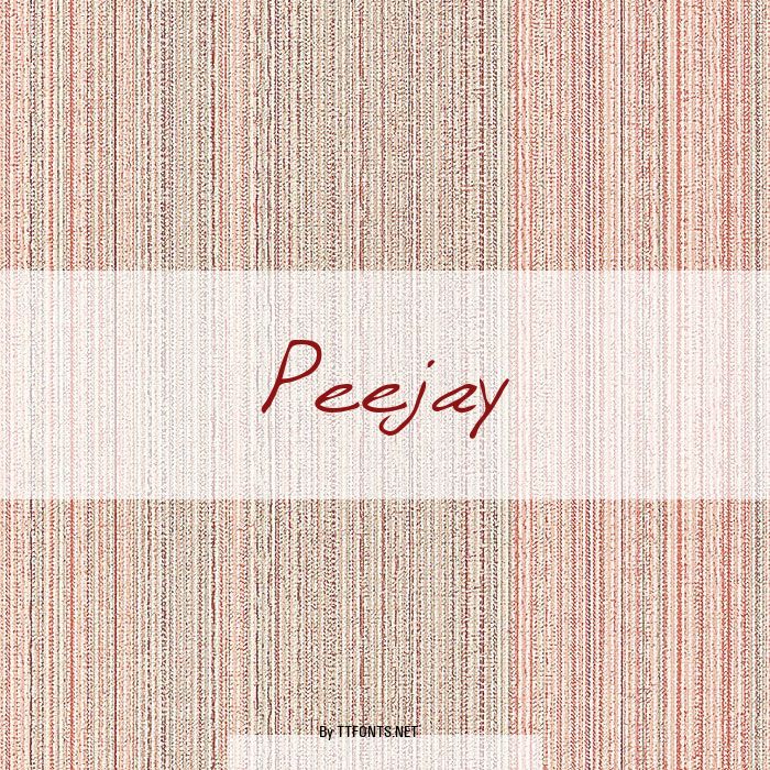 Peejay example