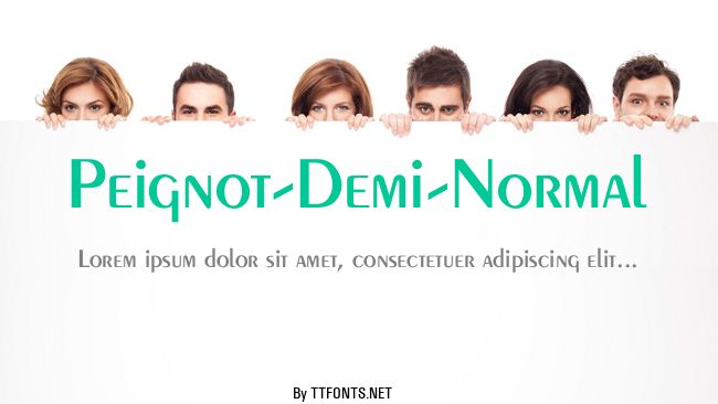 Peignot-Demi-Normal example