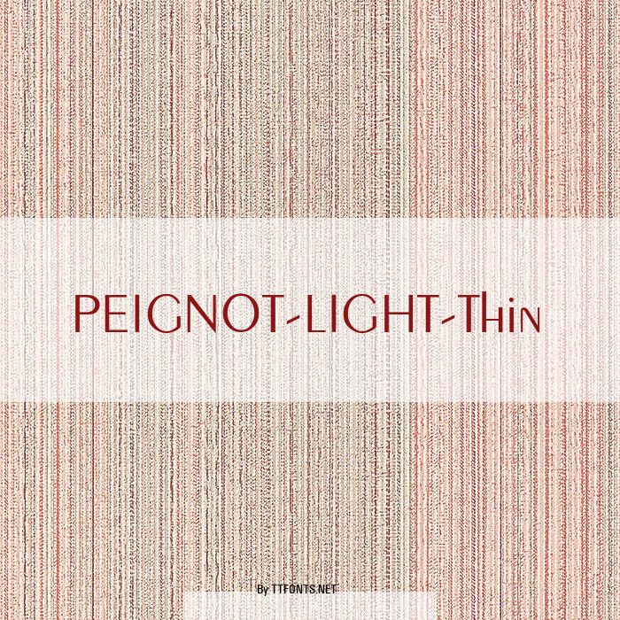 PEIGNOT-LIGHT-Thin example