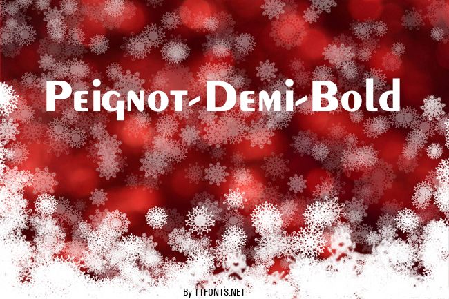 Peignot-Demi-Bold example