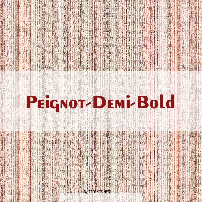 Peignot-Demi-Bold example