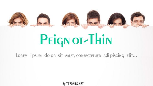 Peignot-Thin example