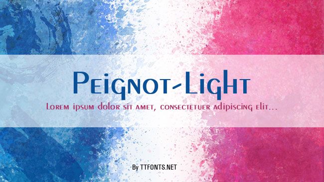 Peignot-Light example