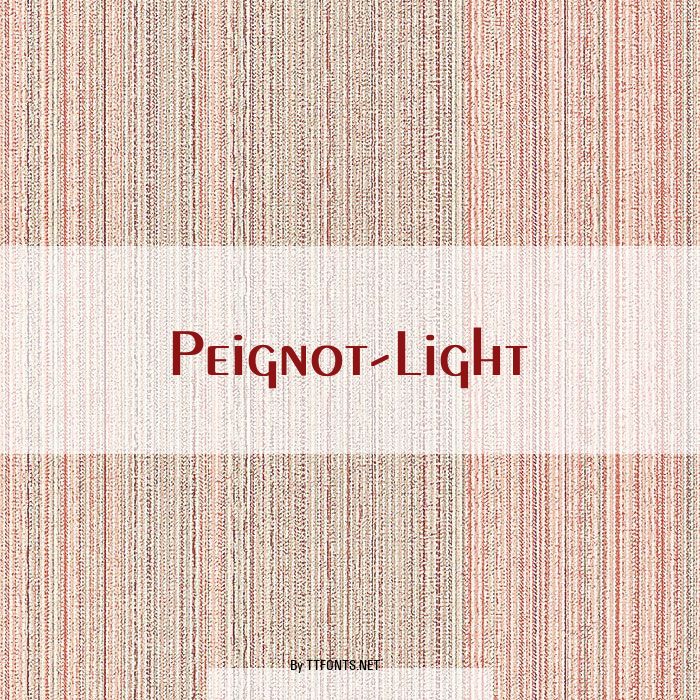 Peignot-Light example