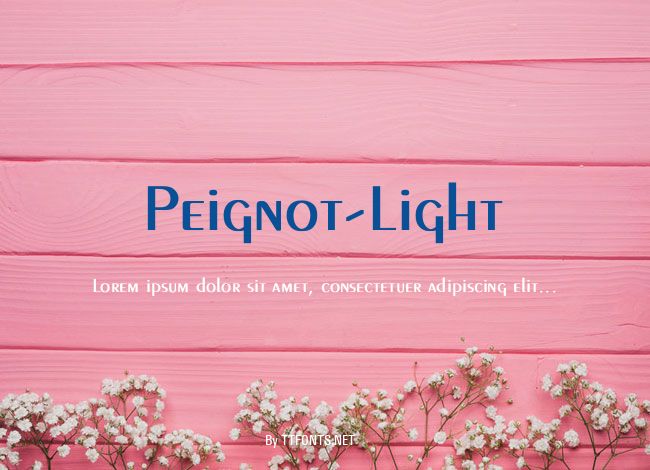 Peignot-Light example