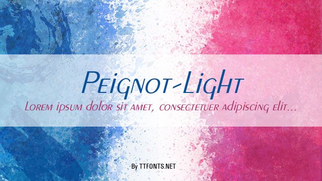 Peignot-Light example