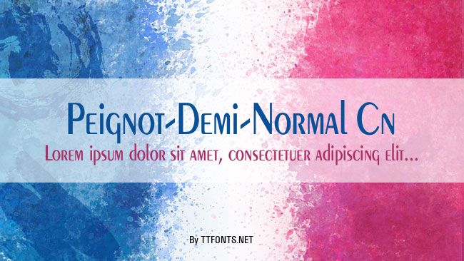 Peignot-Demi-Normal Cn example