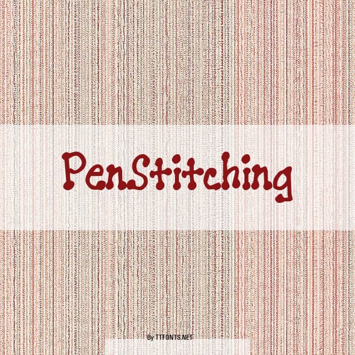 PenStitching example