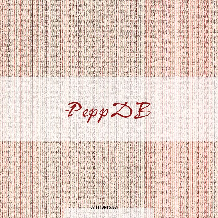 PeppDB example