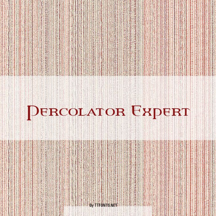 Percolator Expert example
