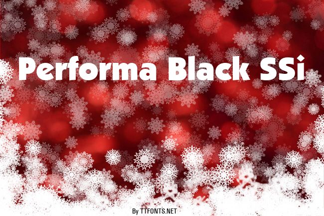 Performa Black SSi example