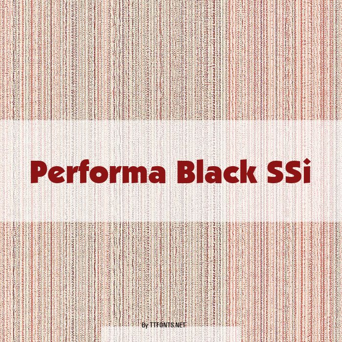 Performa Black SSi example