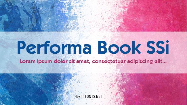 Performa Book SSi example