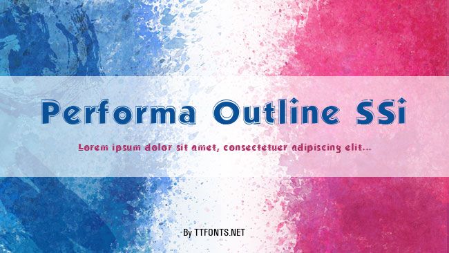Performa Outline SSi example