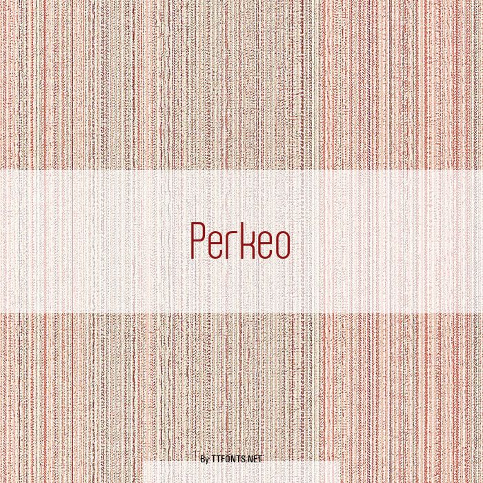 Perkeo example