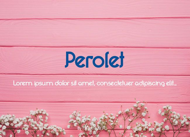Perolet example