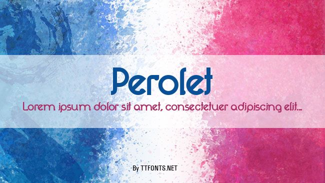 Perolet example