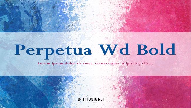 Perpetua Wd Bold example