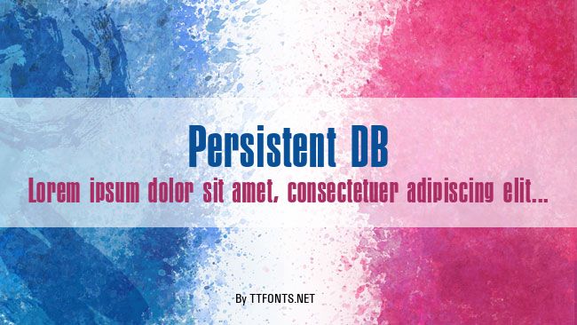 Persistent DB example