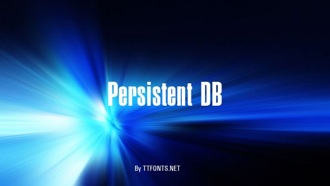 Persistent DB example