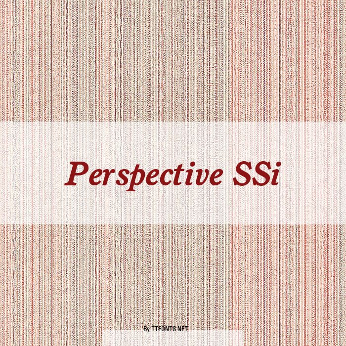 Perspective SSi example