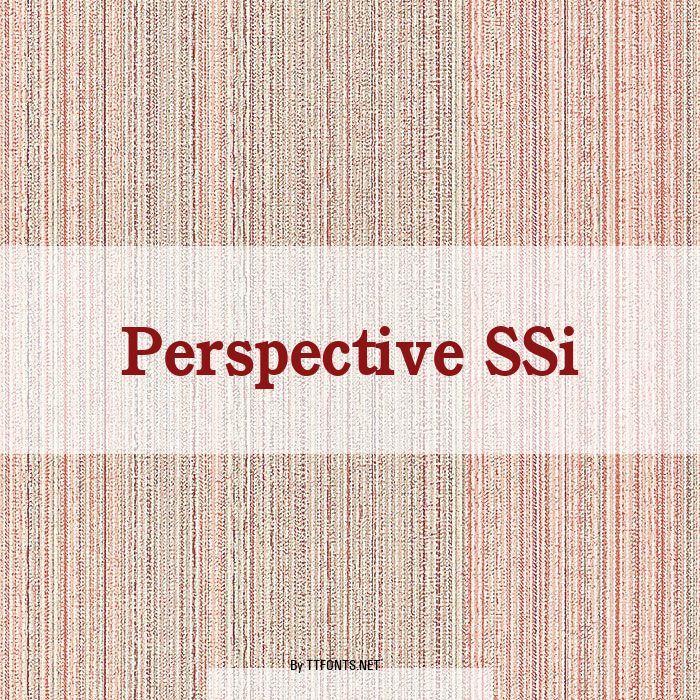Perspective SSi example