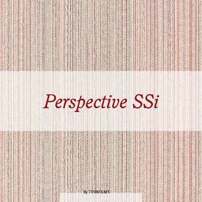 Perspective SSi example