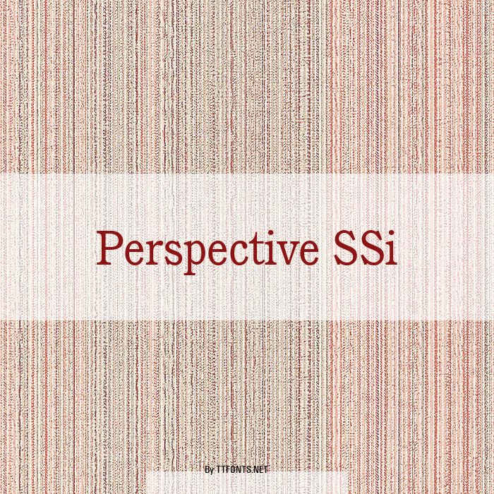 Perspective SSi example