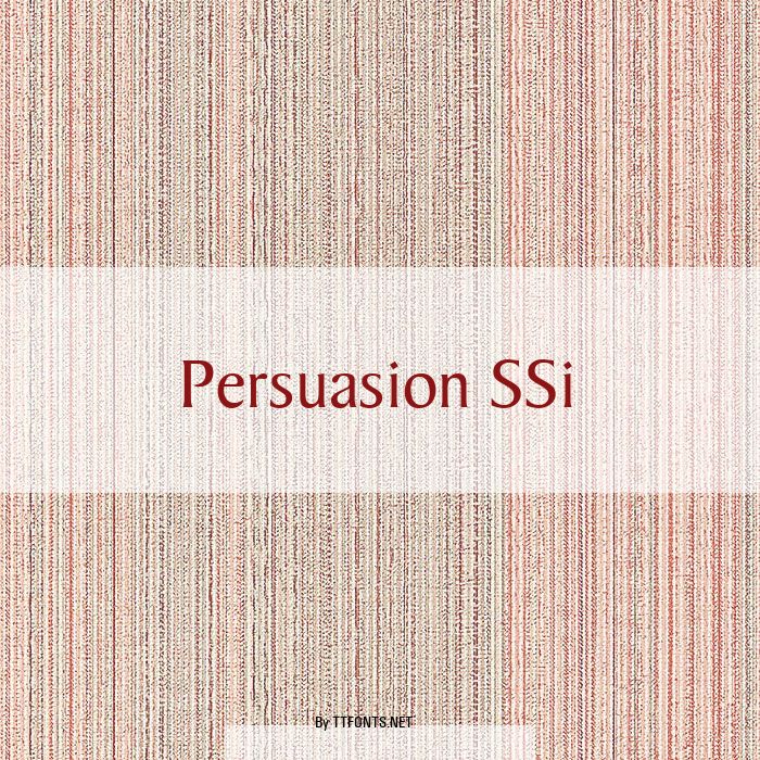 Persuasion SSi example