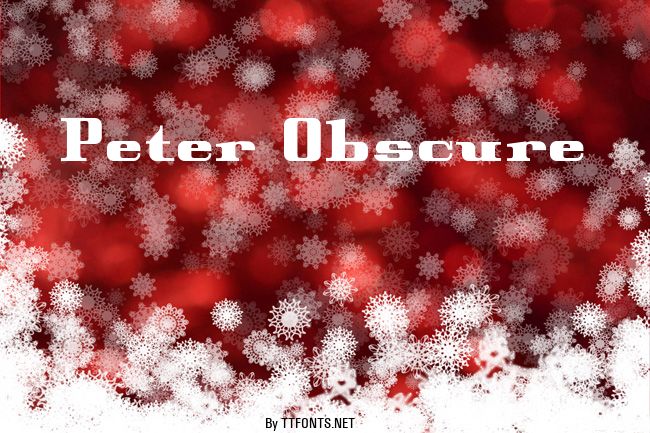Peter Obscure example