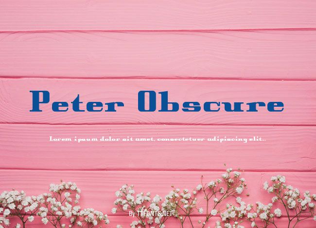 Peter Obscure example