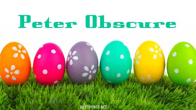 Peter Obscure example