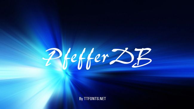 PfefferDB example