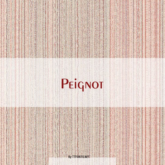 Peignot example